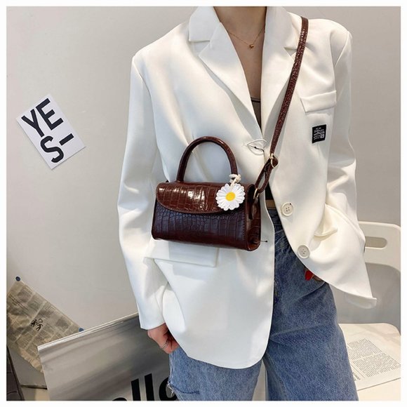 Crocodile pattern small bag new simple single shoulder bag - Picture 7 of 10